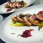 Tataki de atún con aguacate