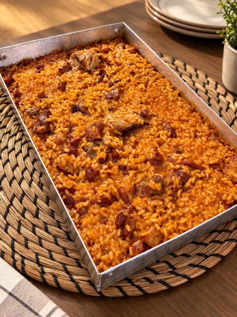 Arroz de pato y foie a la llanda