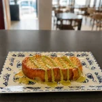 Torrija de horchata con pistacho